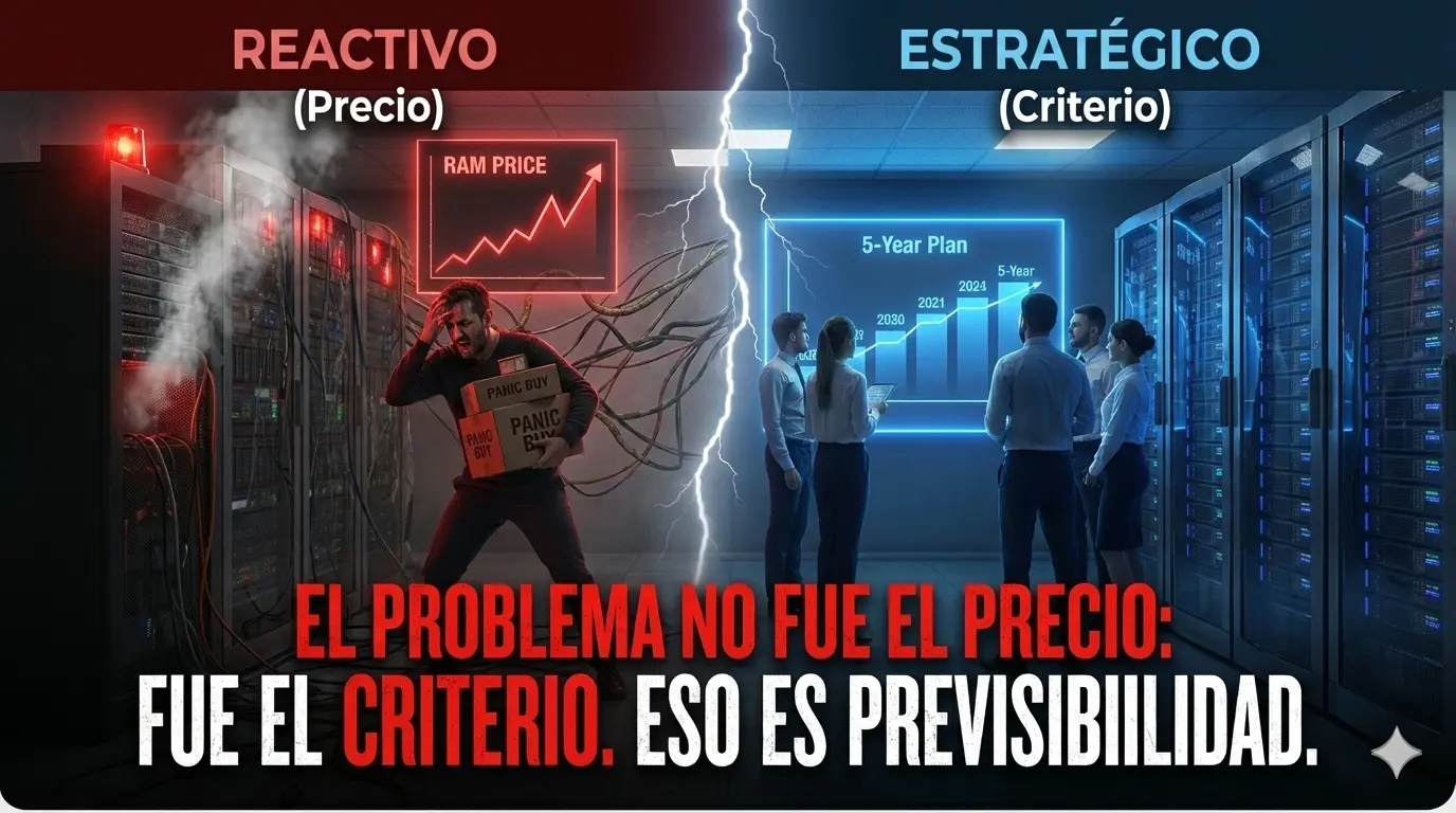 Cuando el precio de la RAM sube, el problema no es la memoria