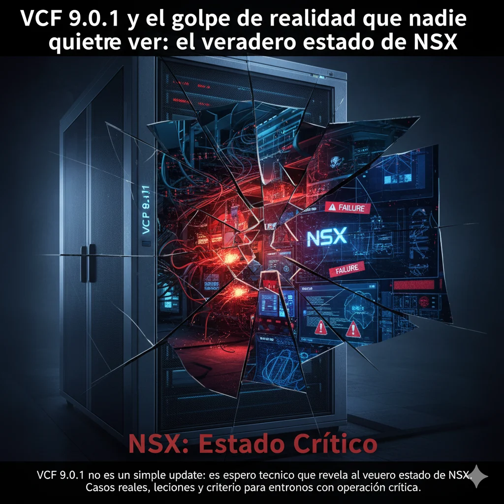 VCF 9.0.1 y el golpe de realidad que nadie quiere ver: el verdadero estado de NSX